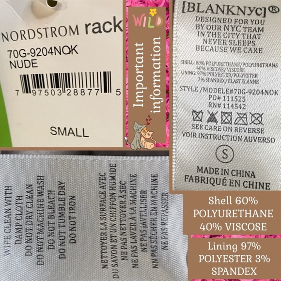 MSRP $98.99 S PLEATHER FAUX LEATHER JACKET IN NUDE COLOR BLANK NYC - Picture 10 of 14